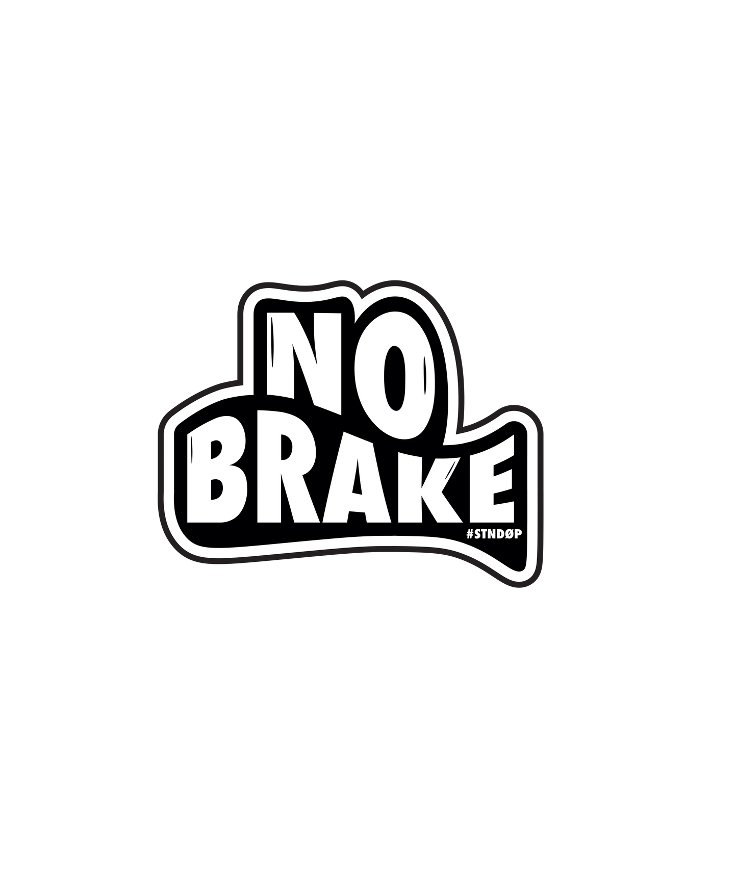 2 STICKERS NO BRAKE STNDØP